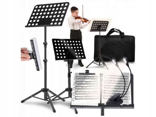 PULPIT UCHWYT DO NUT STATYW STOJAK NA NUTY KSIĄŻKI + POKROWIEC + LAMPKA LED