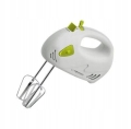 Mikser ręczny 7 biegów 2 x mieszadła 2 x trzepaczki 150 W biało zielony