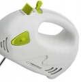 Mikser ręczny 7 biegów 2 x mieszadła 2 x trzepaczki 150 W biało zielony