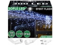 SOPLE LAMPKI LED 300 ZIMNE WISZĄCE ZEWNĘTRZNE ŚWIĄTECZNE EFEKT FLASH 13,5m