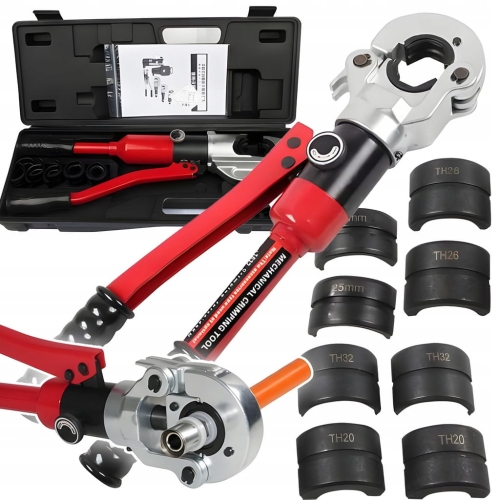 Praska Zaciskarka do rur 12T obrotowa głowica 360° średnica 16-32 mm PEX/PERT