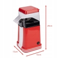 MASZYNA DO POPCORNU DOMOWA URZĄDZENIE MASZYNKA MINI BEZTŁUSZCZOWA 1200W