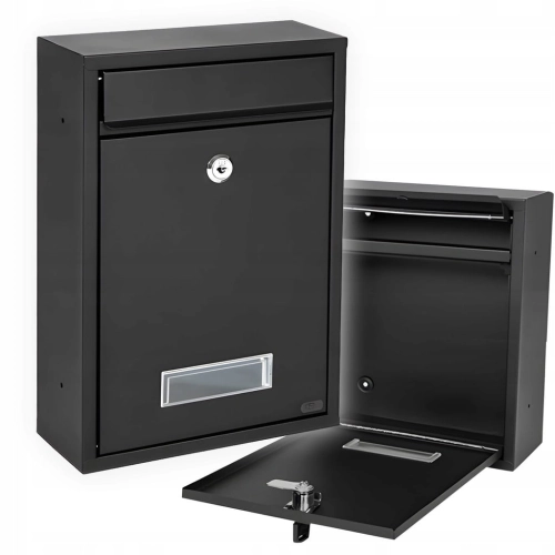 Skrzynka pocztowa na listy wrzutnia czarna