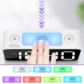 Zegar ELEKTRONICZNY RGB stołowy Renew Force biały 16,5cm