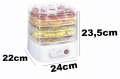 SUSZARKA DO GRZYBÓW, OWOCÓW, JARZYN, ZIÓŁ biała 250 W 4 sita