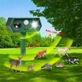 Ultradźwiękowy Solarny Odstraszacz Zwierząt Psów Dzików Czujnik Ruchu 2 szt