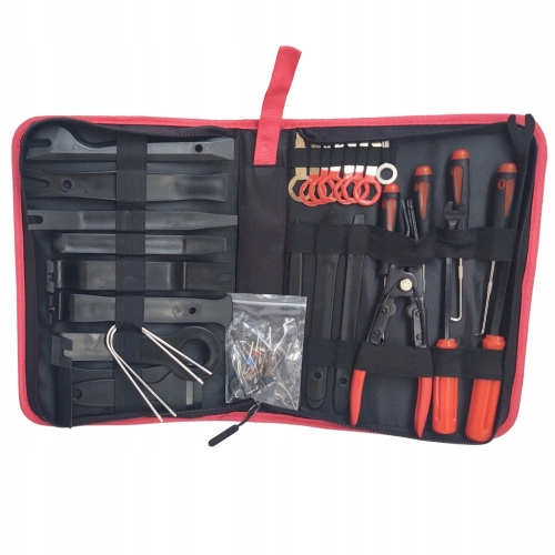 Zestaw narzędzi do demontażu tapicerki ściągacze radia plastików w aucie