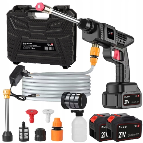 Myjka ciśnieniowa akumulatorowa BLOW 21V 260W 26 bar 5 m z 2 akumulatorami