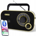 RADIO ANALOGOWE PRZENOŚNE KUCHENNE SIECIOWO-BATERYJNE FM AM BLUETOOTH
