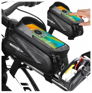 TORBA SAKWA NA ROWER WODOODPORNA UCHWYT CASE TELEFON DOTYKOWA POKROWIEC