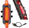 LAMPKA ROWEROWA TYLNA USB