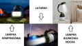 Lampka nocna biurkowa turystyczna kempingowa 3w1