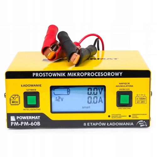 Prostownik akumulatorowy mikroprocesorowy 6V - 24V
