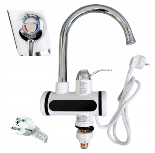 PRZEPŁYWOWY PODGRZEWACZ WODY 3000W ELEKTRYCZNY