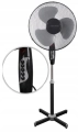 Wentylator wiatrak podłogowy obrotowy czarny szary
