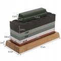 Ostrzałka do noży z kamienia naturalnego + prowadnica