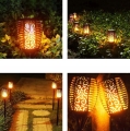 Lampa Solarna Pochodnia LED Efekt Płomień Ogień Płomienia Ogrodowa 8 szt