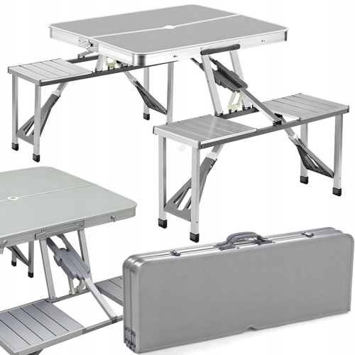 Składany Stolik Stół Turystyczny Kempingowy Zestaw turystyczny podróżny