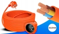 PRZEDŁUŻACZ KABEL OGRODOWY DO KOSIARKI 10M BUDOWLANY GRUBY SZNUR 3x2,5mm
