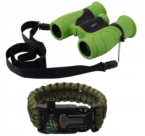 Lornetka dziecięca Lornetka Turystyczna Dla Dziecka Pokrowiec + Bransoletka